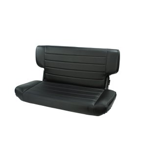 Jeep Wrangler Fold and Tumble Rear Seat - Rugged Ridge - Fold & Tumble - Black Denim - `97-`02